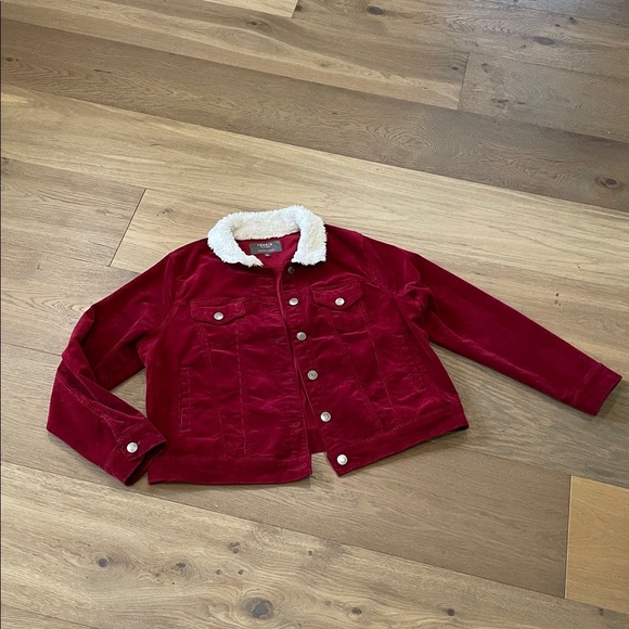 Torrid Corduroy Sherpa Collar Trucker Jacket Size 1 - Picture 6 of 16